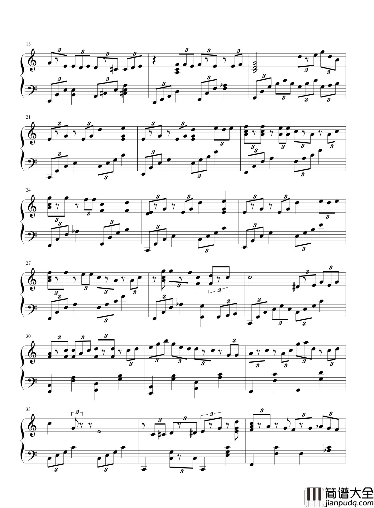 圣诞结钢琴谱_陈奕迅_圣诞节，圣诞结