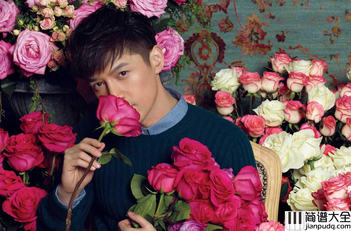 一吻天荒钢琴谱_胡歌_永远不会凋谢的花