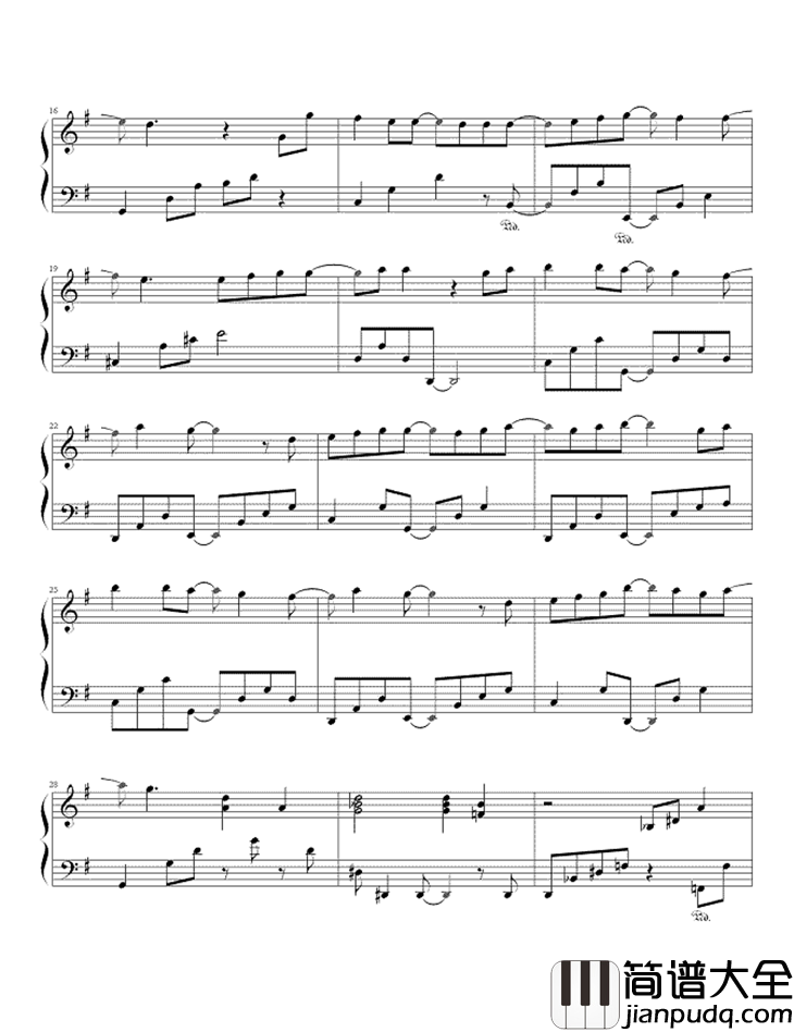 我的未来式钢琴谱_郭采洁_爱情公寓片头曲