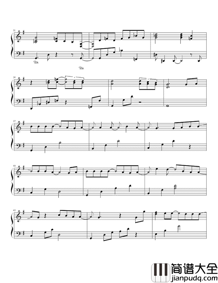 我的未来式钢琴谱_郭采洁_爱情公寓片头曲