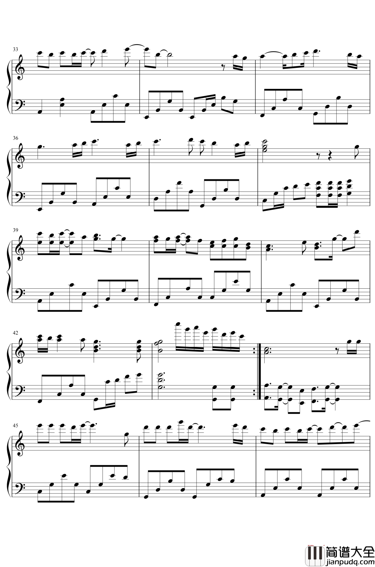 有心人钢琴谱_张国荣_巨星演绎