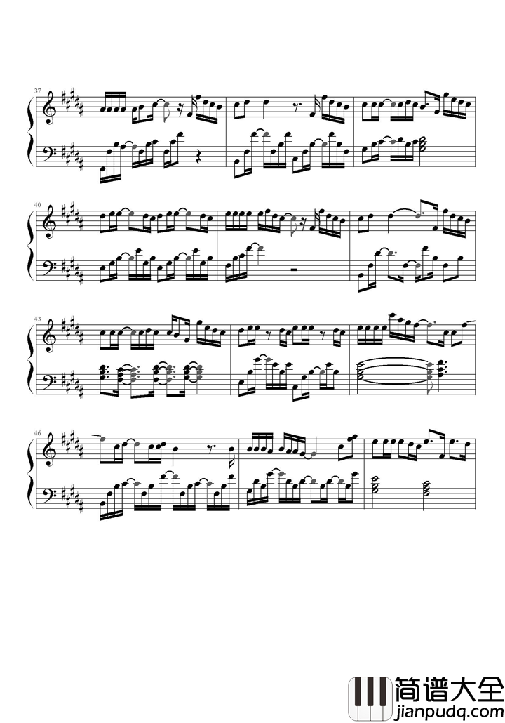 有一点动心钢琴谱_张信哲_我和你男和女都逃不过爱情