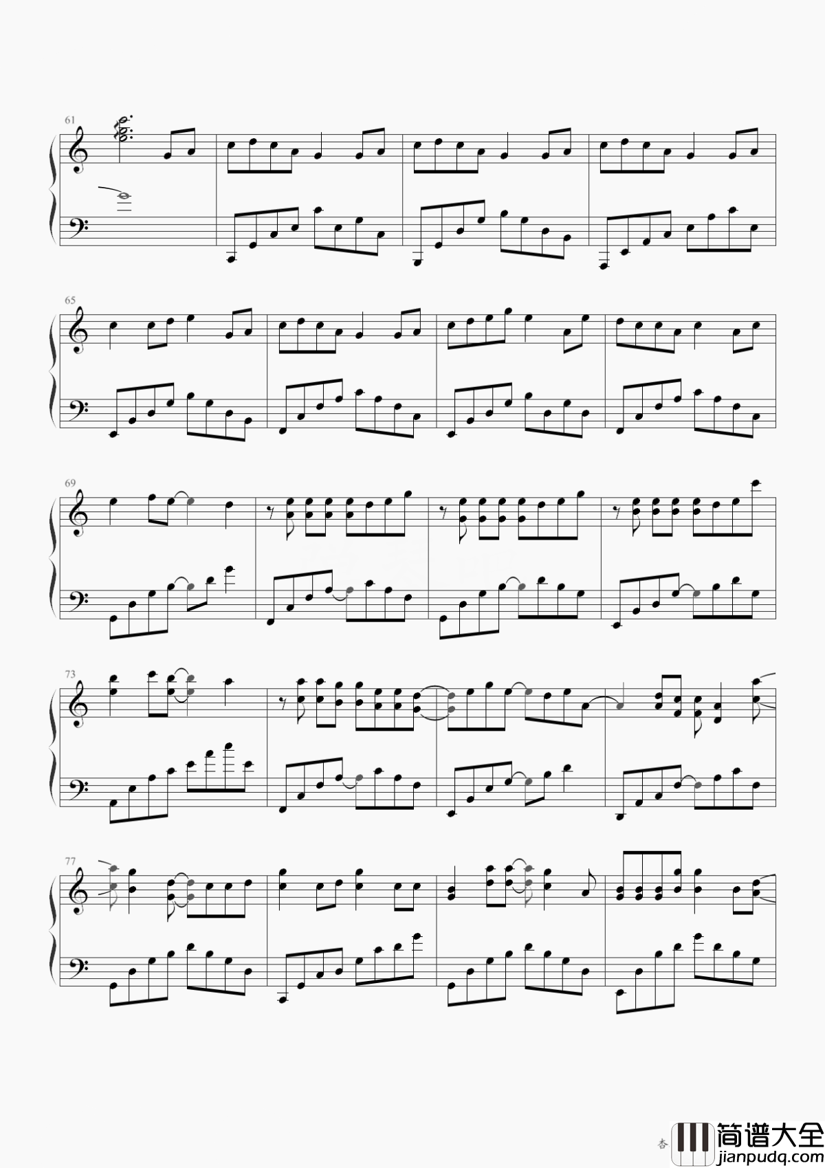 杏花弦外雨钢琴谱_CRITTY/司夏__那年烟雨谁家楼台弦歌拂落