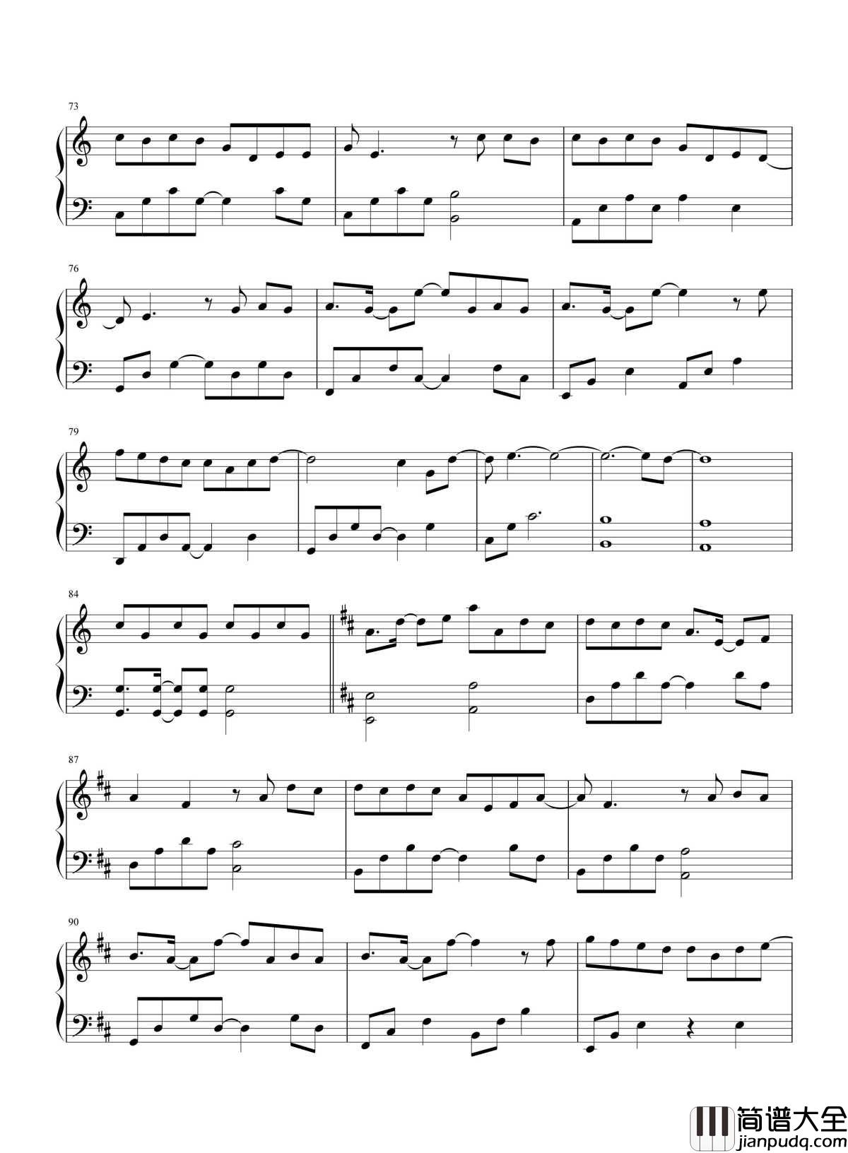 等我回家_钢琴谱_薛之谦_我们都未老，那就再爱一次吧