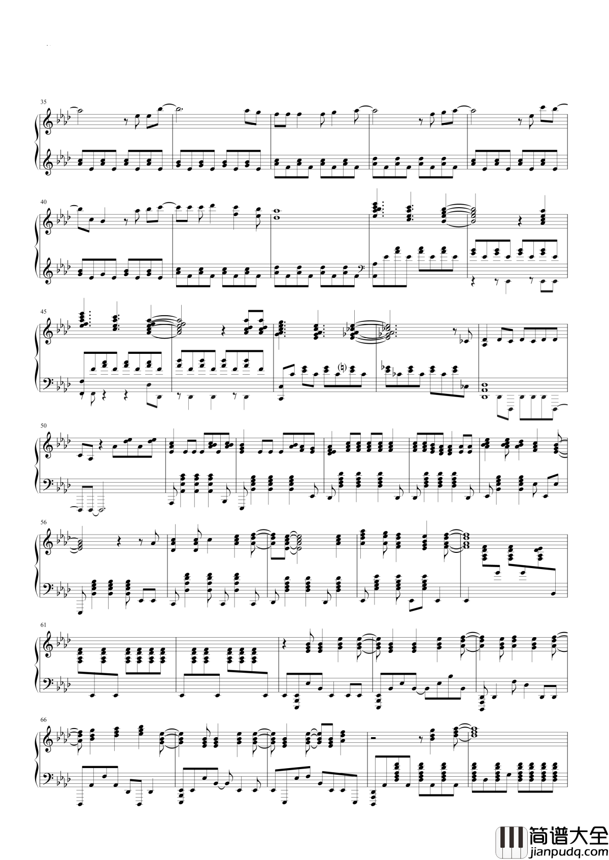 Let_It_Go钢琴谱_让风暴怒吼吧，寒冷再也不能烦扰我了