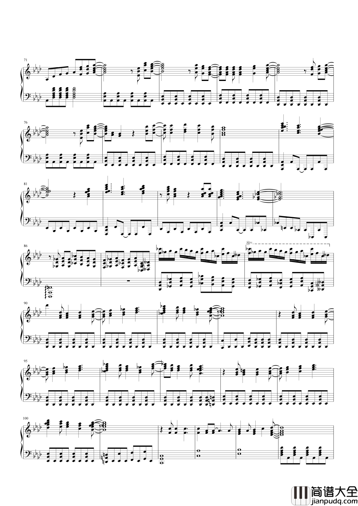 Let_It_Go钢琴谱_让风暴怒吼吧，寒冷再也不能烦扰我了