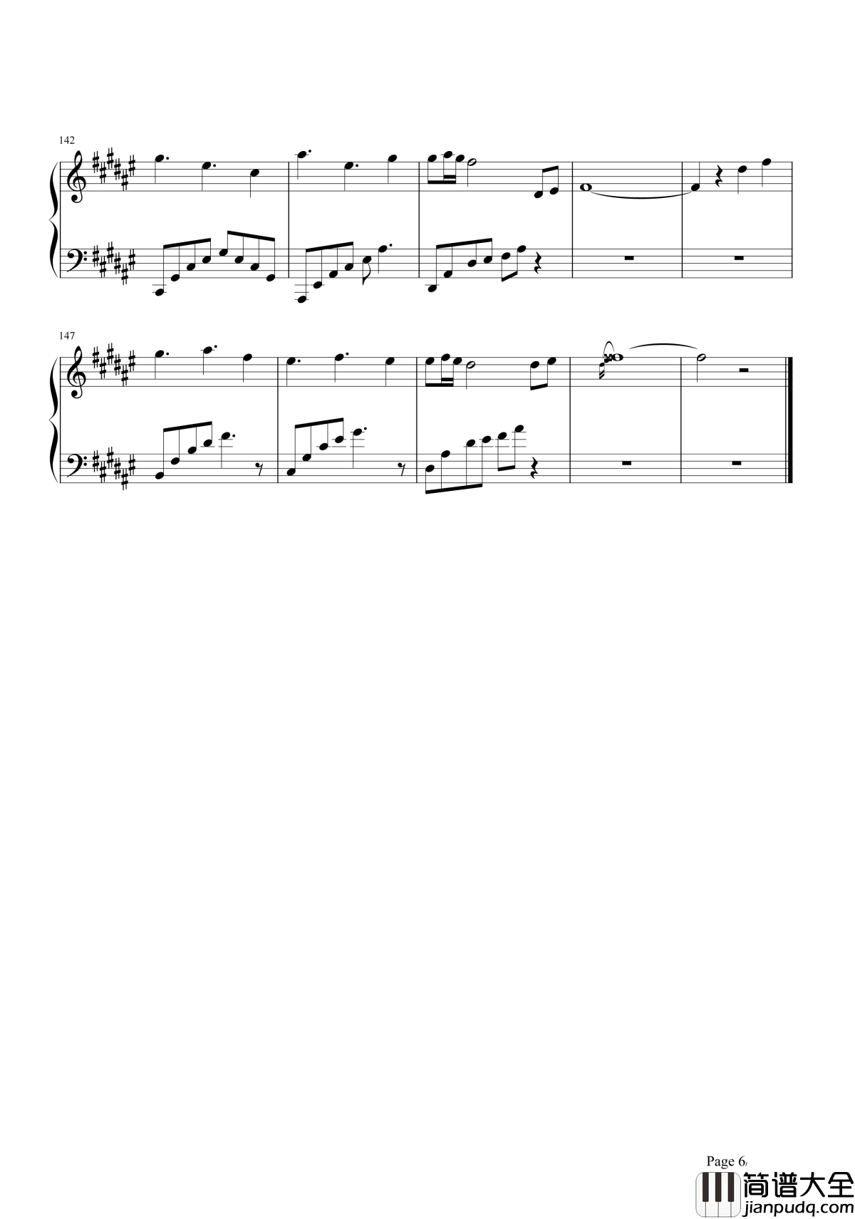 上邪钢琴谱_小曲儿_你嫁衣如火灼伤了天涯