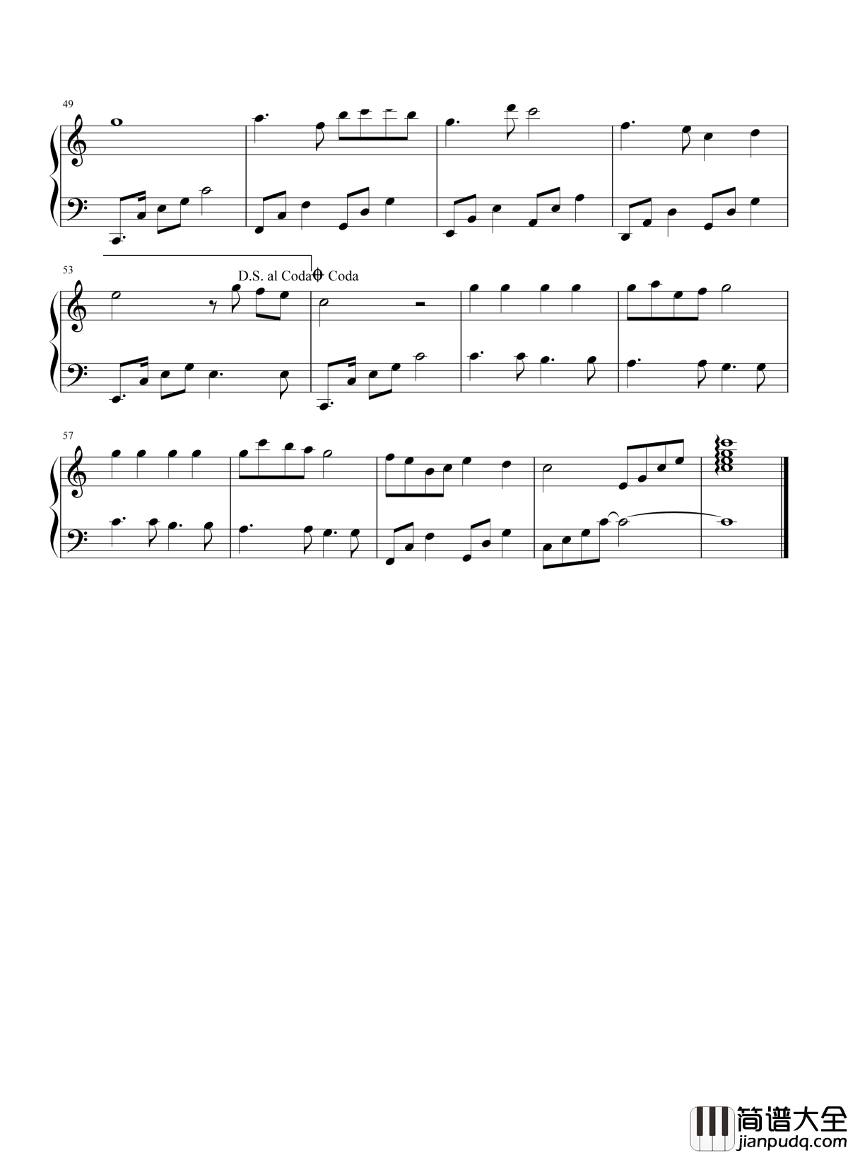 心愿便利贴钢琴谱_电视剧命中注定我爱你片尾曲