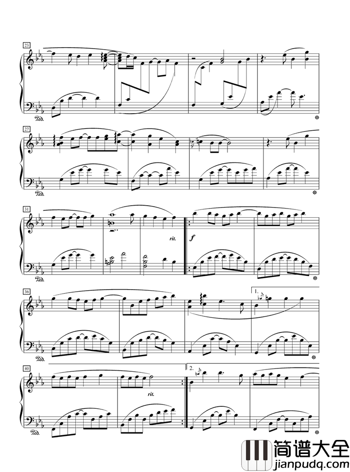 不可思议钢琴谱_金莎_爱到不可思议_越老越美丽