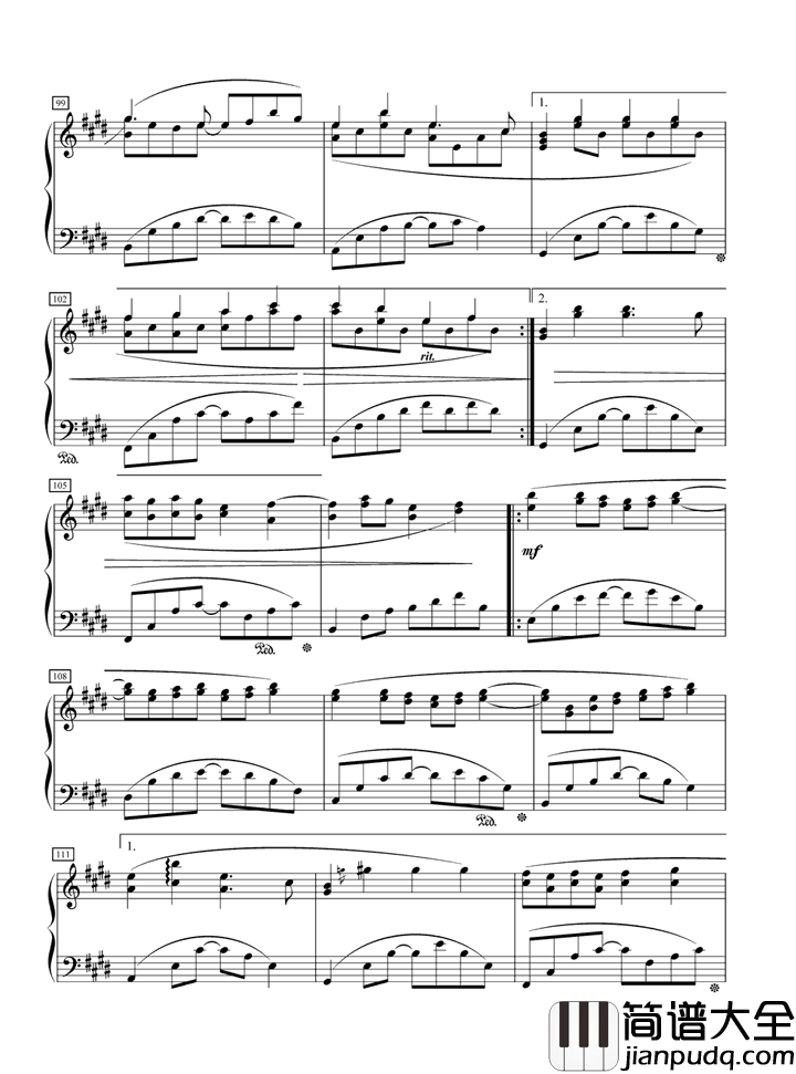 不可思议钢琴谱_金莎_爱到不可思议_越老越美丽