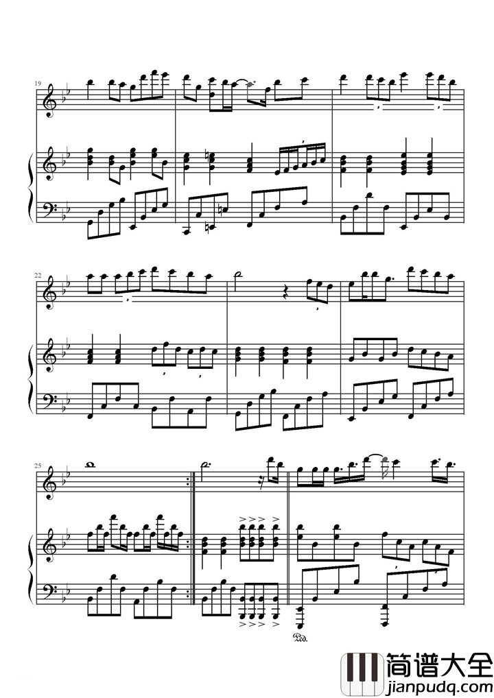 可不可以爱钢琴谱_何炅_原谅我执迷不悟这份爱对或错