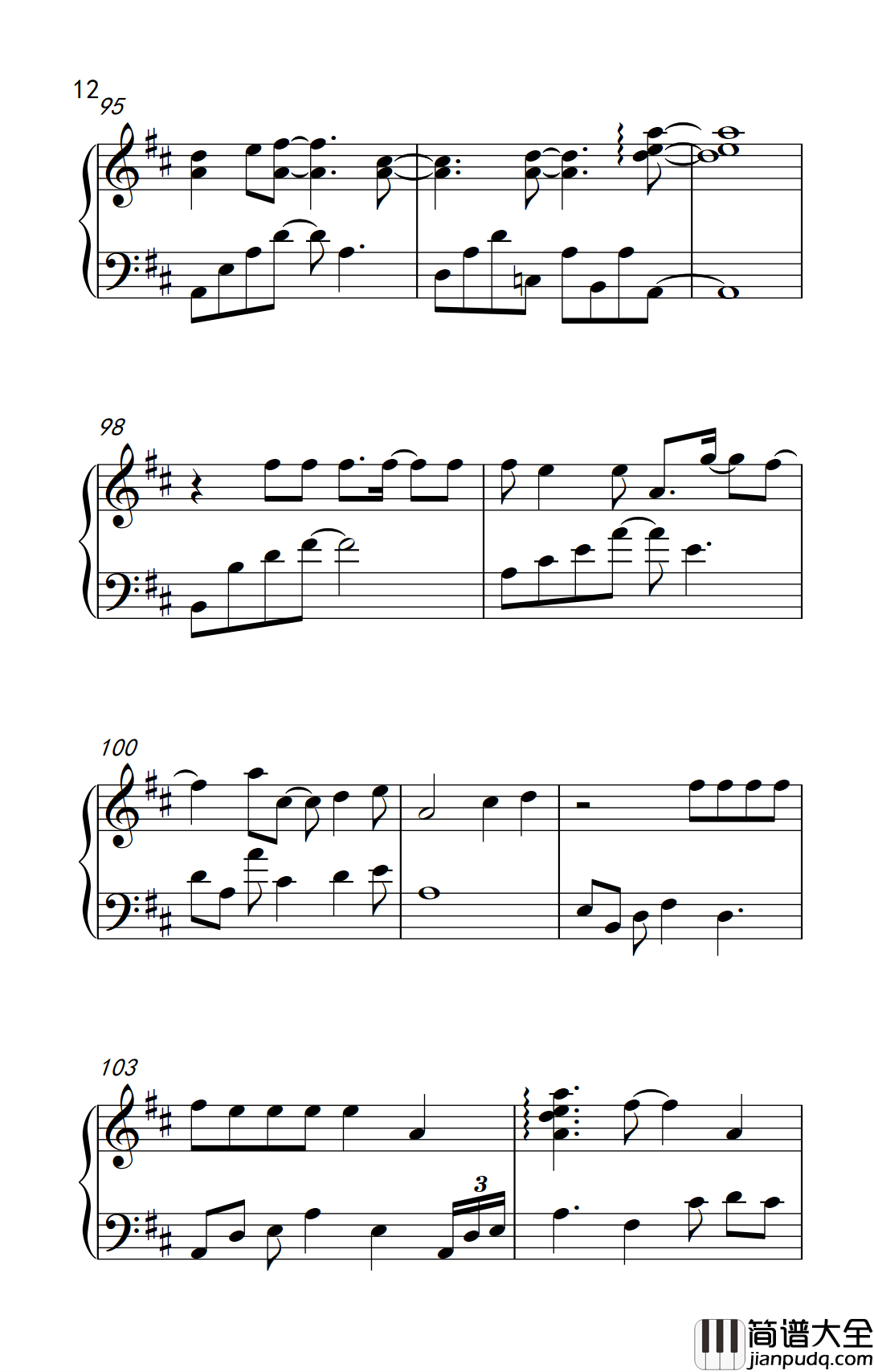 你还要我怎样钢琴谱_薛之谦_电视剧妈妈像花儿一样片尾曲