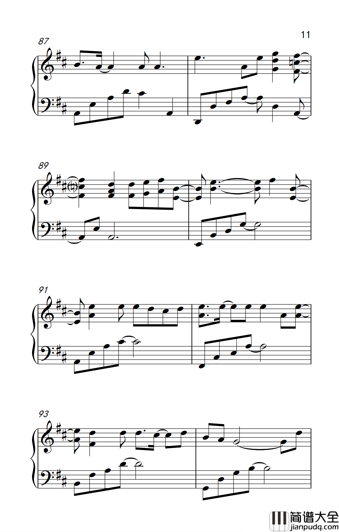 你还要我怎样钢琴谱_薛之谦_电视剧妈妈像花儿一样片尾曲