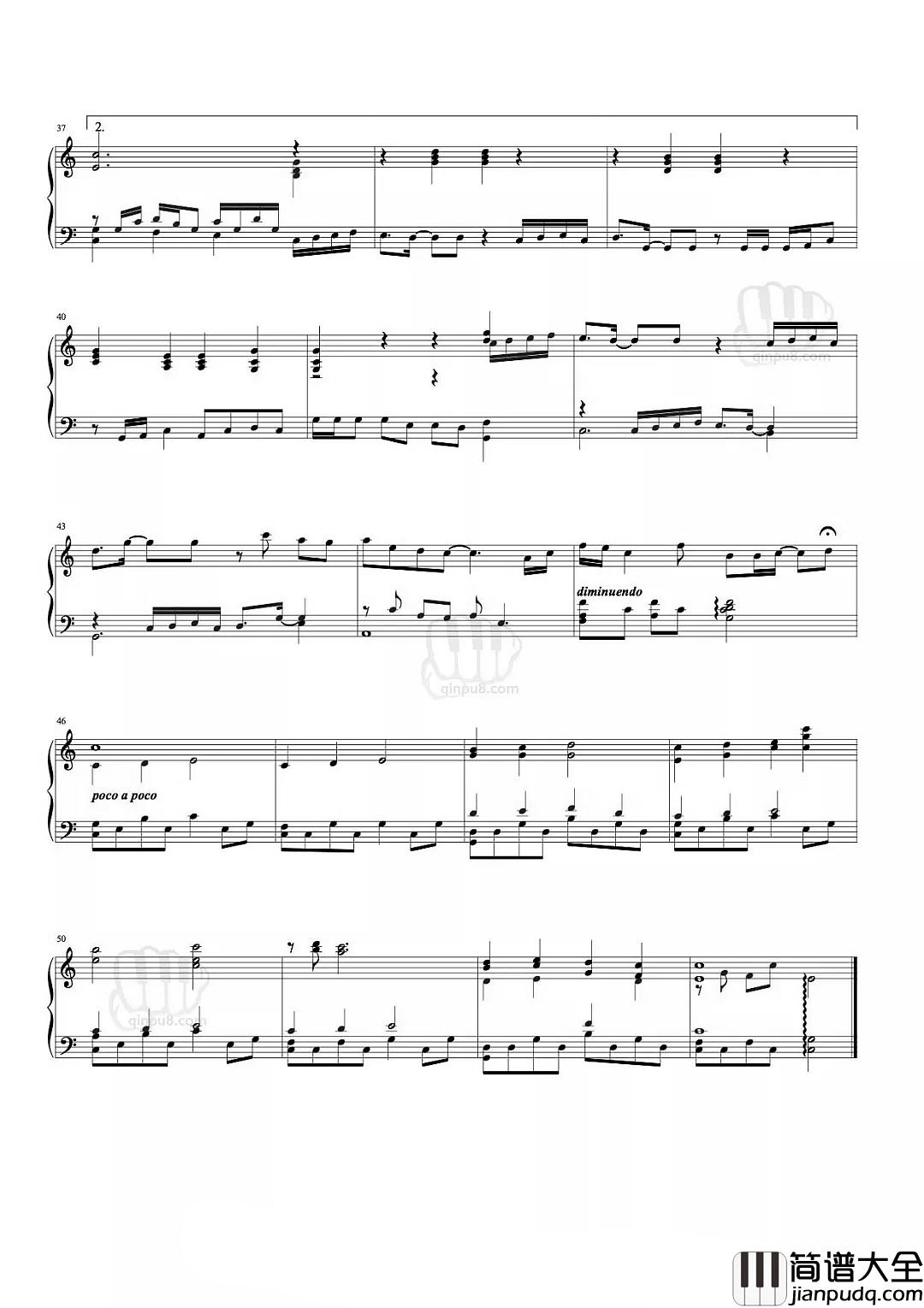 空白格钢琴谱_杨宗纬_虽然错过了一辈子，但爱过，就是一生一世