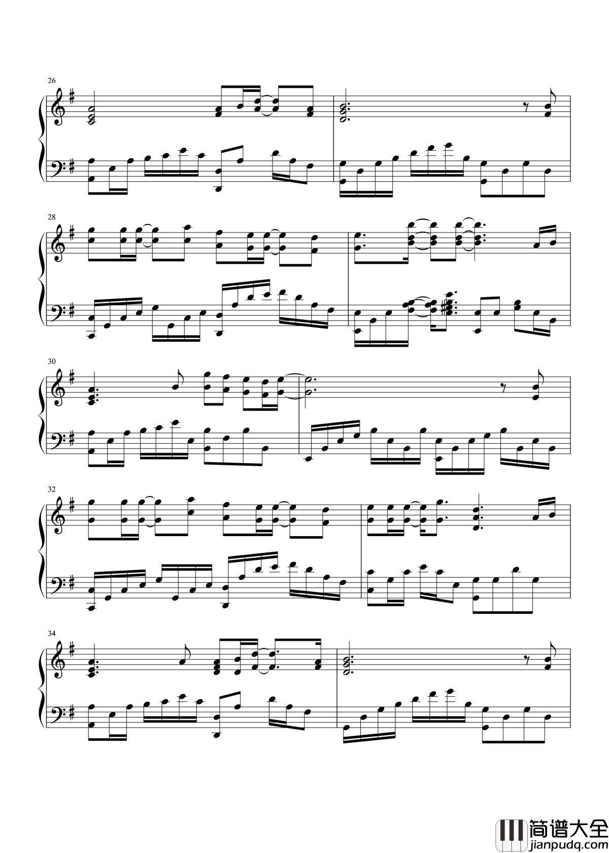 剑心钢琴谱_张杰_琴心剑魄今何在