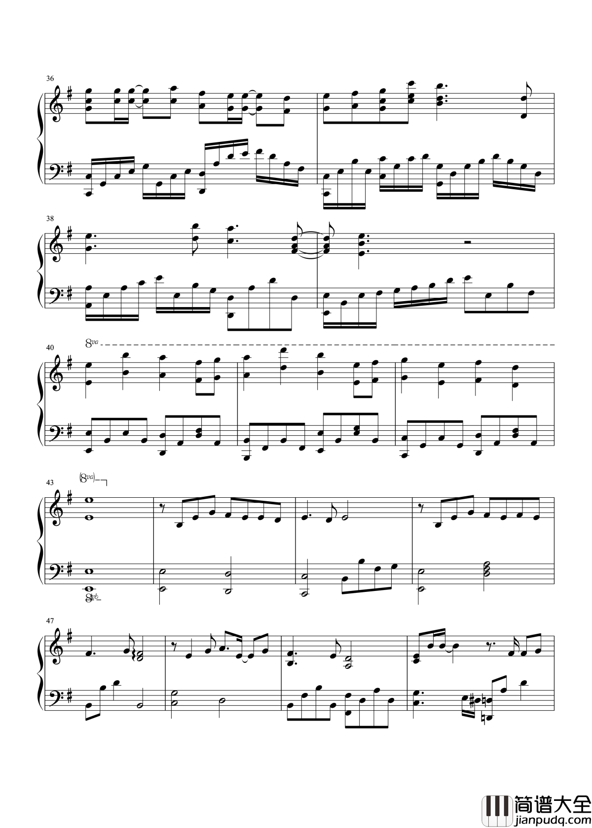 剑心钢琴谱_张杰_琴心剑魄今何在