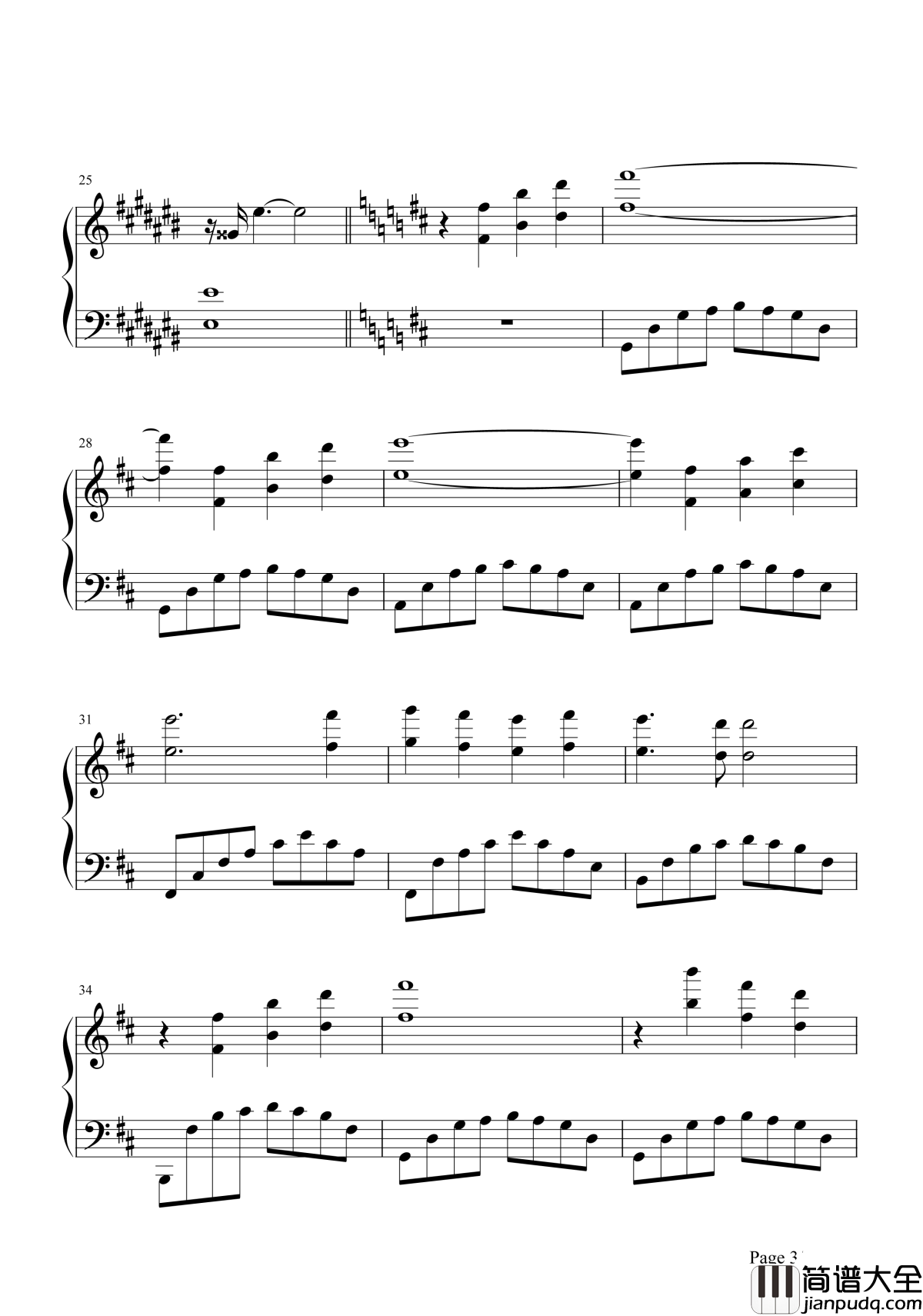 浮诛钢琴谱_张杰_电视剧青云志片头曲