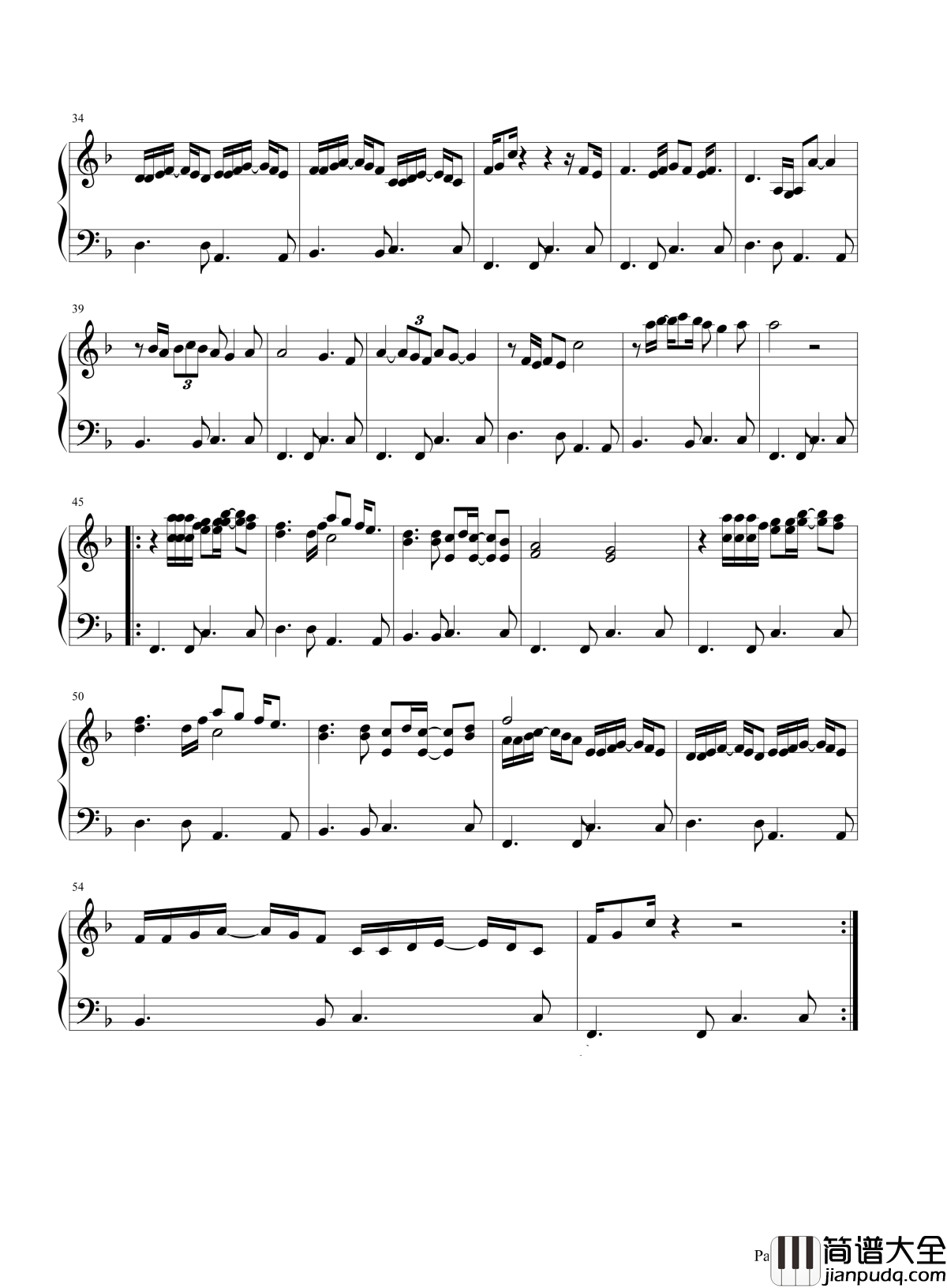 光辉岁月钢琴谱_beyond_与你一同拼搏的岁月