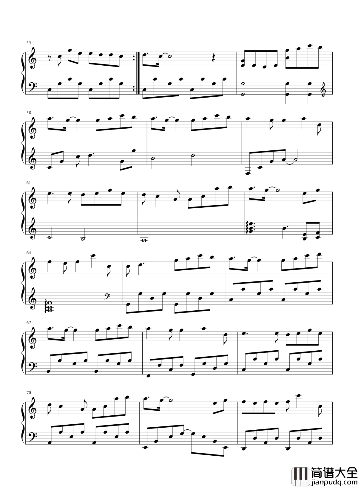 我们都被忘了钢琴谱_谢安琪_只是我们忘了说再见