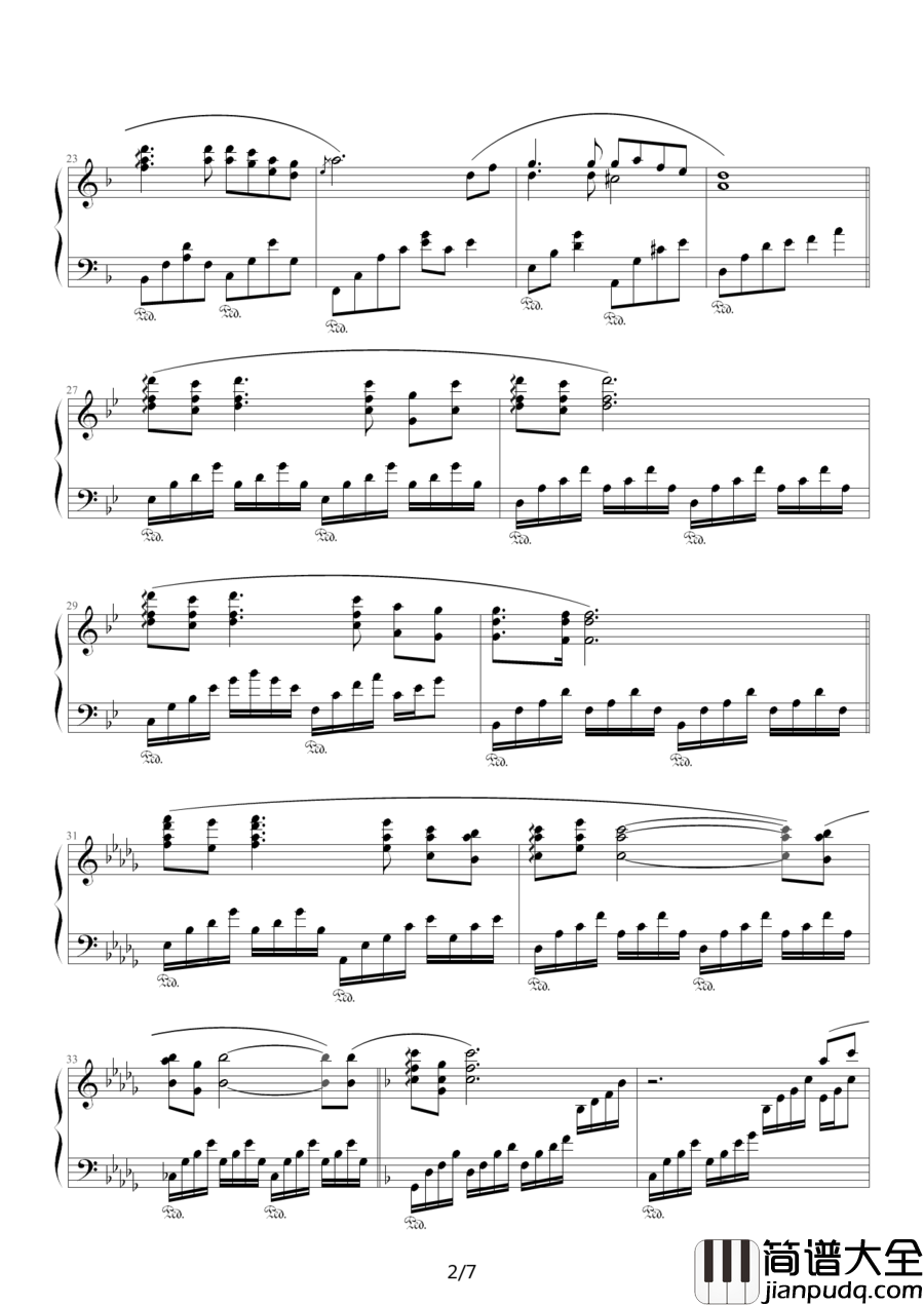 白月光钢琴谱_张信哲_每个人都有一段心伤