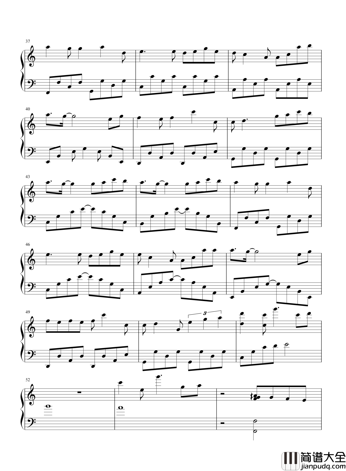 我们都被忘了钢琴谱_谢安琪_只是我们忘了说再见