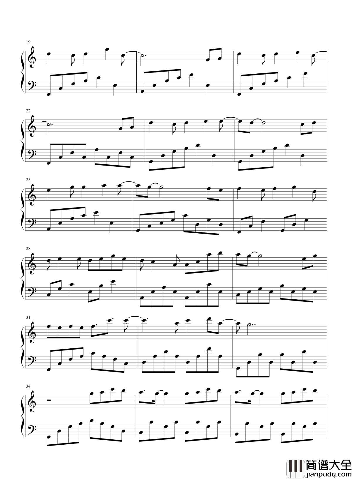 我们都被忘了钢琴谱_谢安琪_只是我们忘了说再见