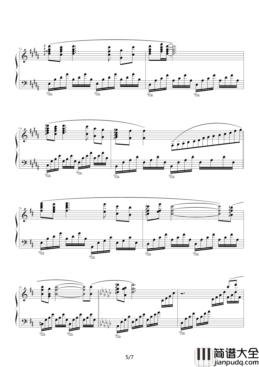 白月光钢琴谱_张信哲_每个人都有一段心伤