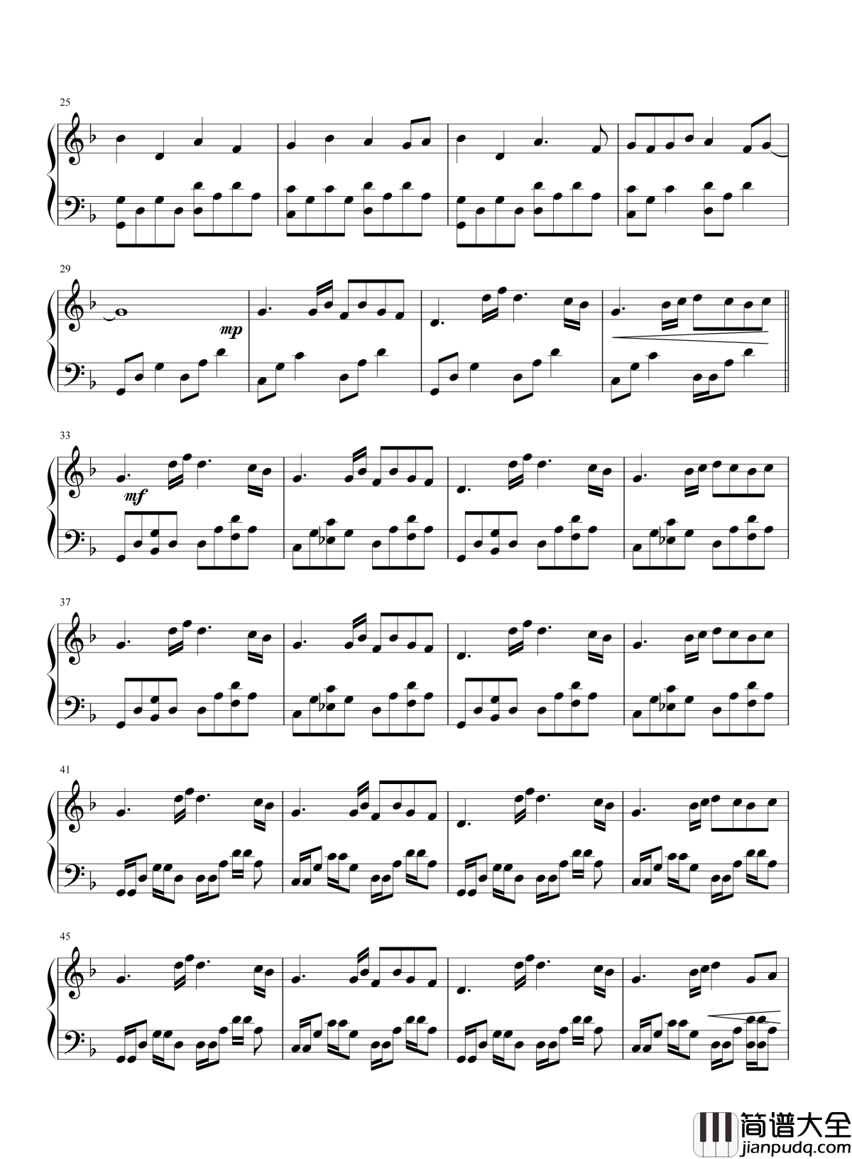 中国话钢琴谱_S.H.E_好聪明的中国人好优美的中国话