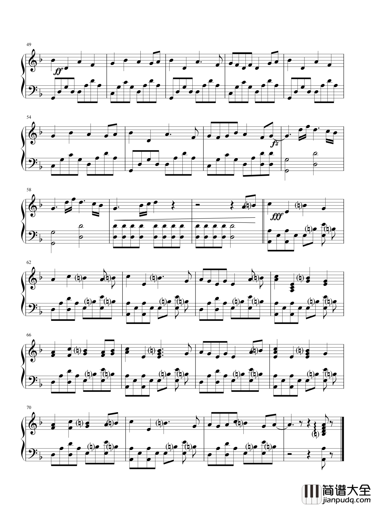 中国话钢琴谱_S.H.E_好聪明的中国人好优美的中国话