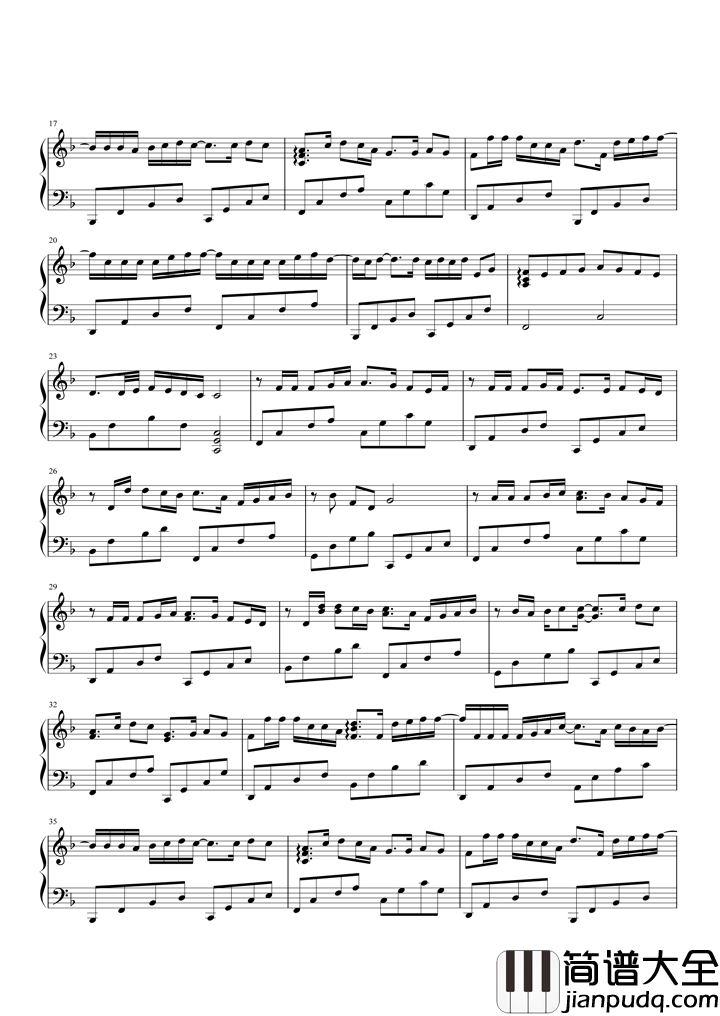 爱得太迟钢琴谱_古巨基_多少遗憾多少过路人