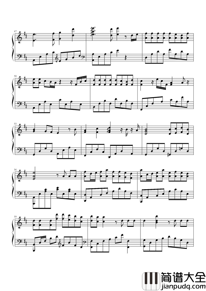 和你一样钢琴谱_李宇春_不畏风雪逆风生长