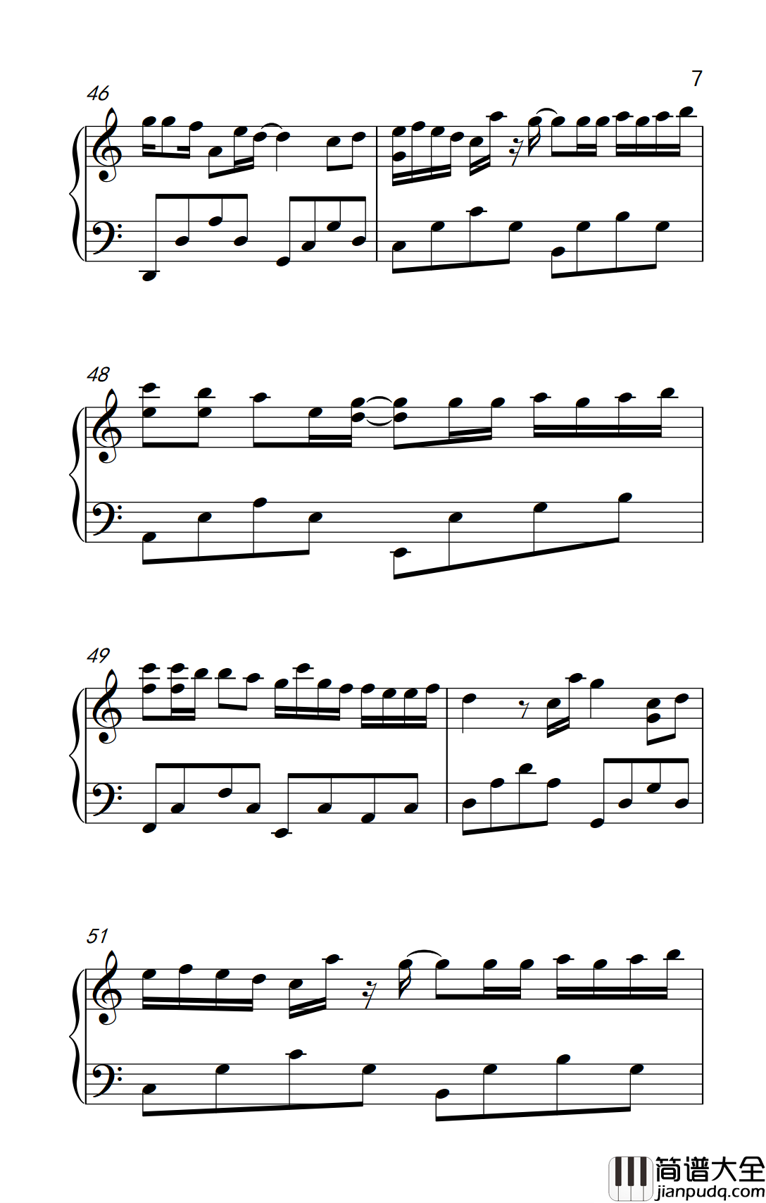 可不可以不勇敢钢琴谱_范玮琪_心所向阳无畏悲伤