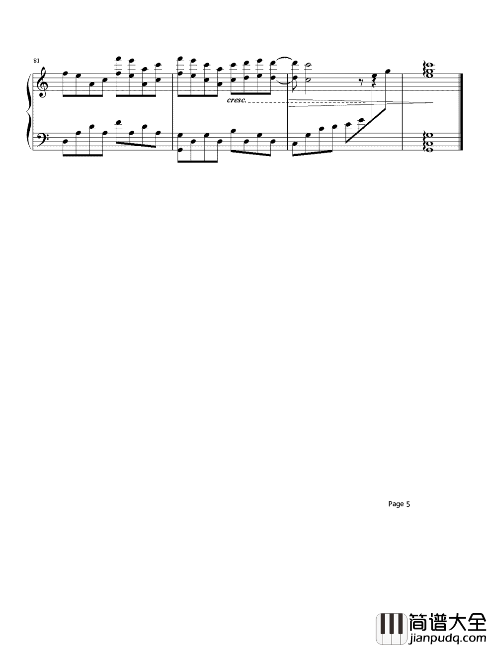 素颜钢琴谱_许嵩｜当年素面朝天要多纯洁就有多纯洁