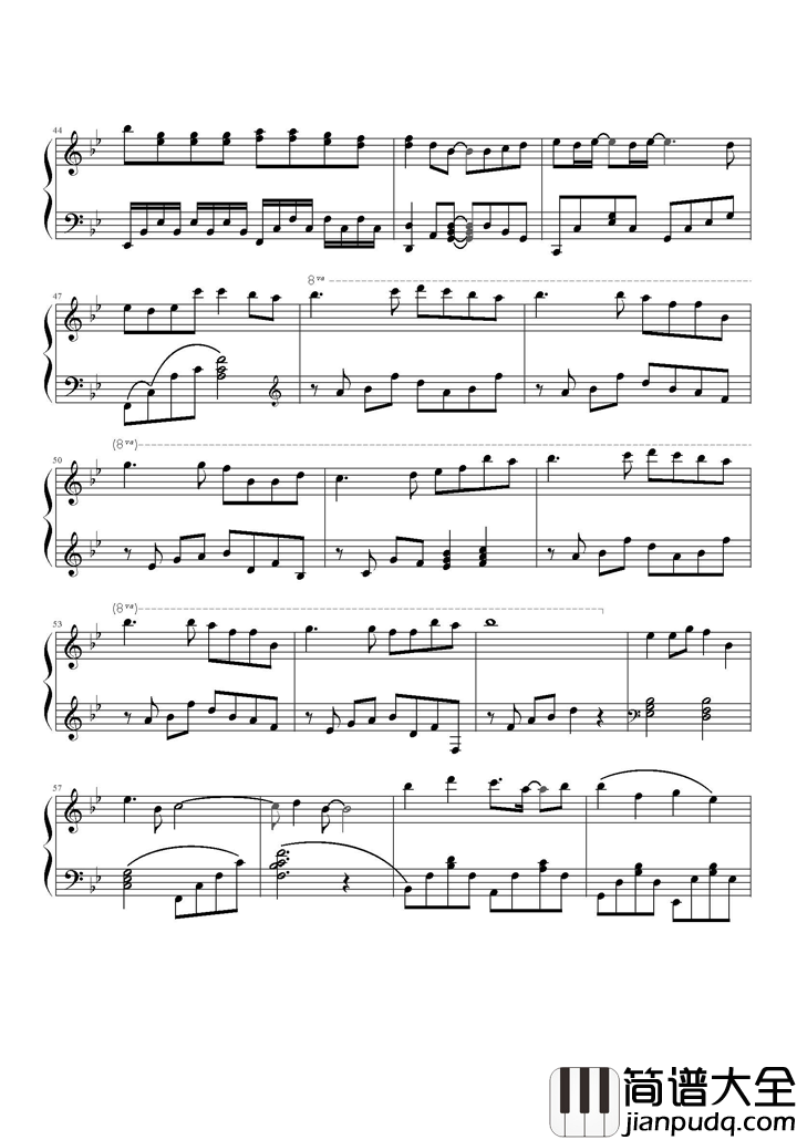 挥着翅膀的女孩钢琴谱_容祖儿_遇到爱用力爱仍信真爱