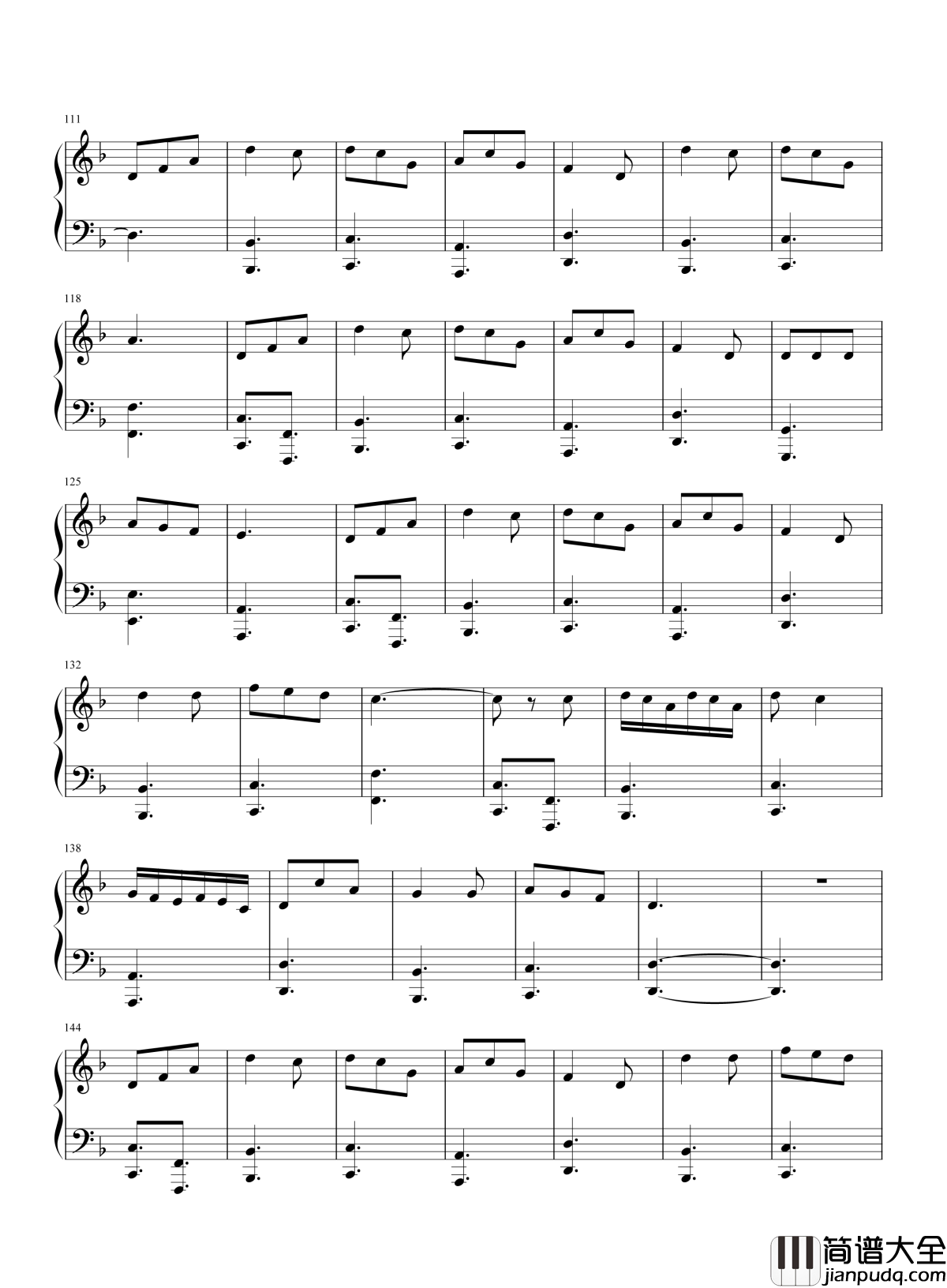 动物世界钢琴谱_薛之谦_别害怕我们都孤寡