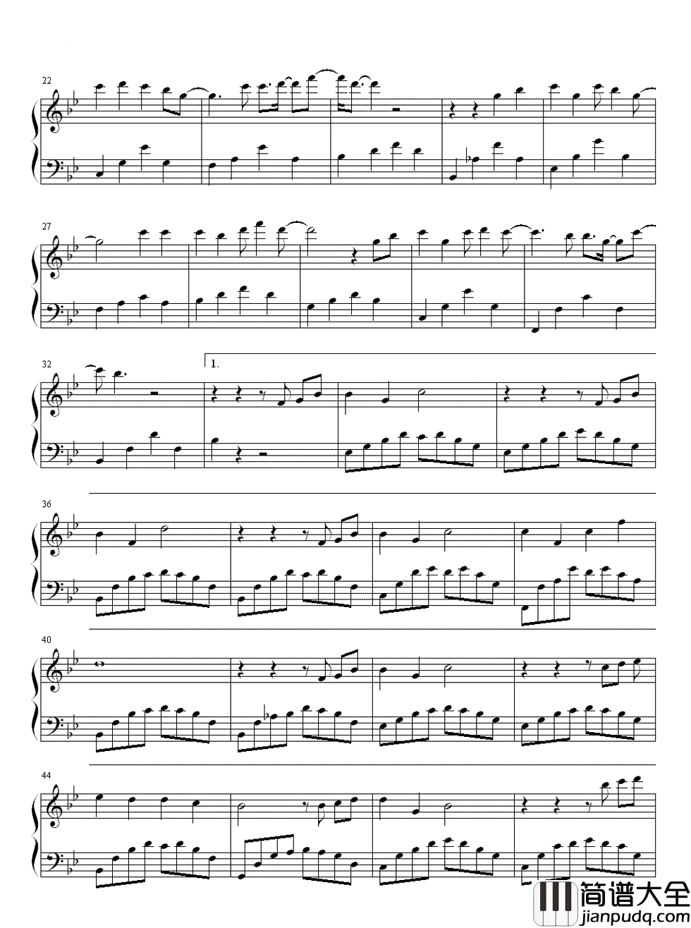 稳稳的幸福钢琴谱_陈奕迅_有你的旅途,不会孤独~