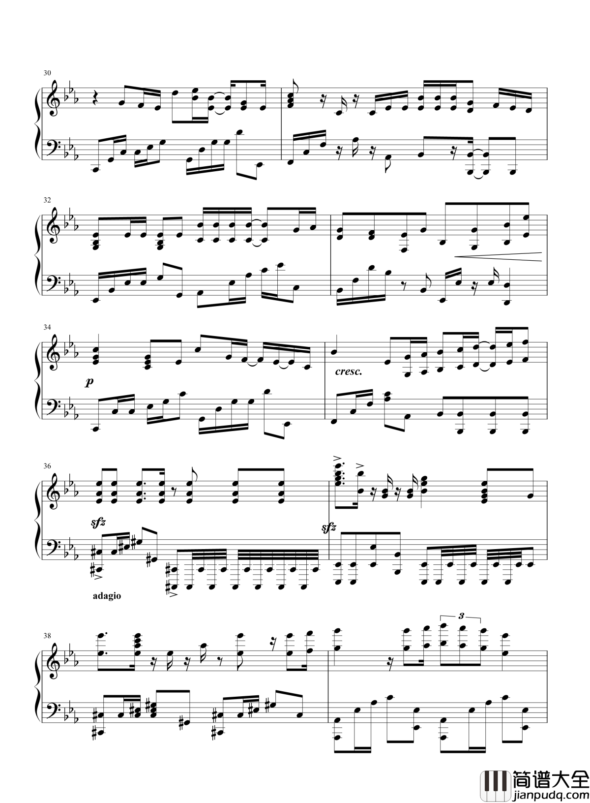 岁月如歌钢琴谱_陈奕迅_即使生命如尘，仍愿岁月如歌