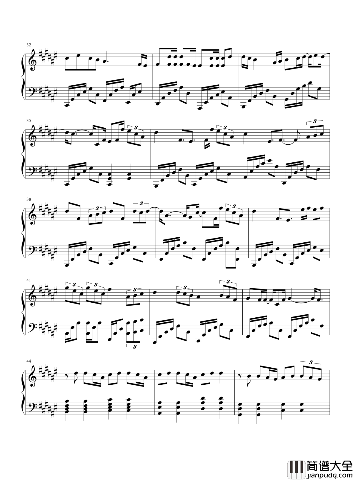 阴天快乐钢琴谱_陈奕迅_阴雨天的时候，要对天空说阴天快乐