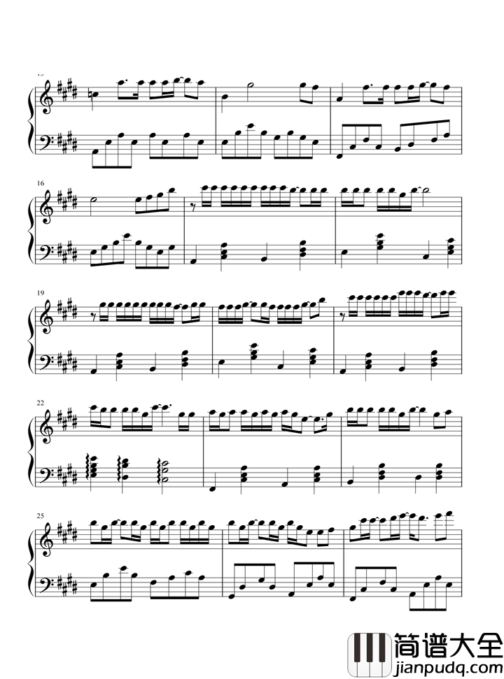 最佳损友钢琴谱_陈奕迅_我们总是一路向前，又一路走散