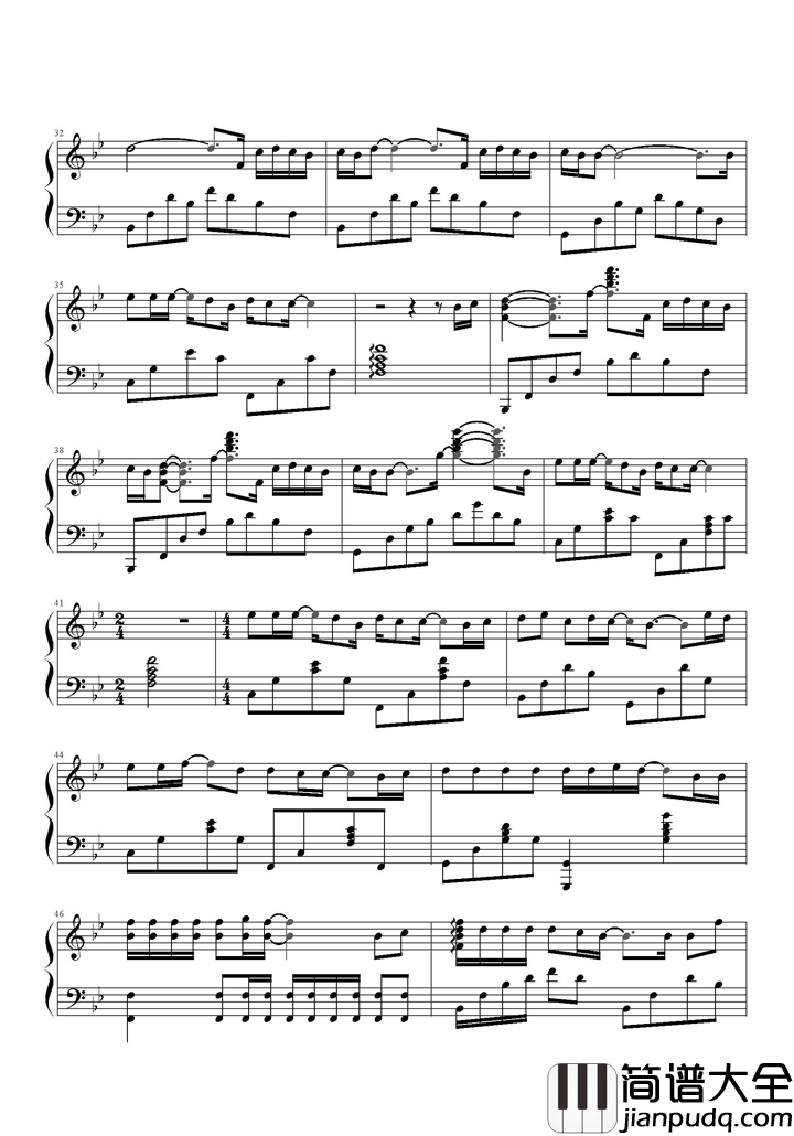 不浪漫罪名钢琴谱_王杰_我没说出一句美丽台词_是你心中一种缺陷定义