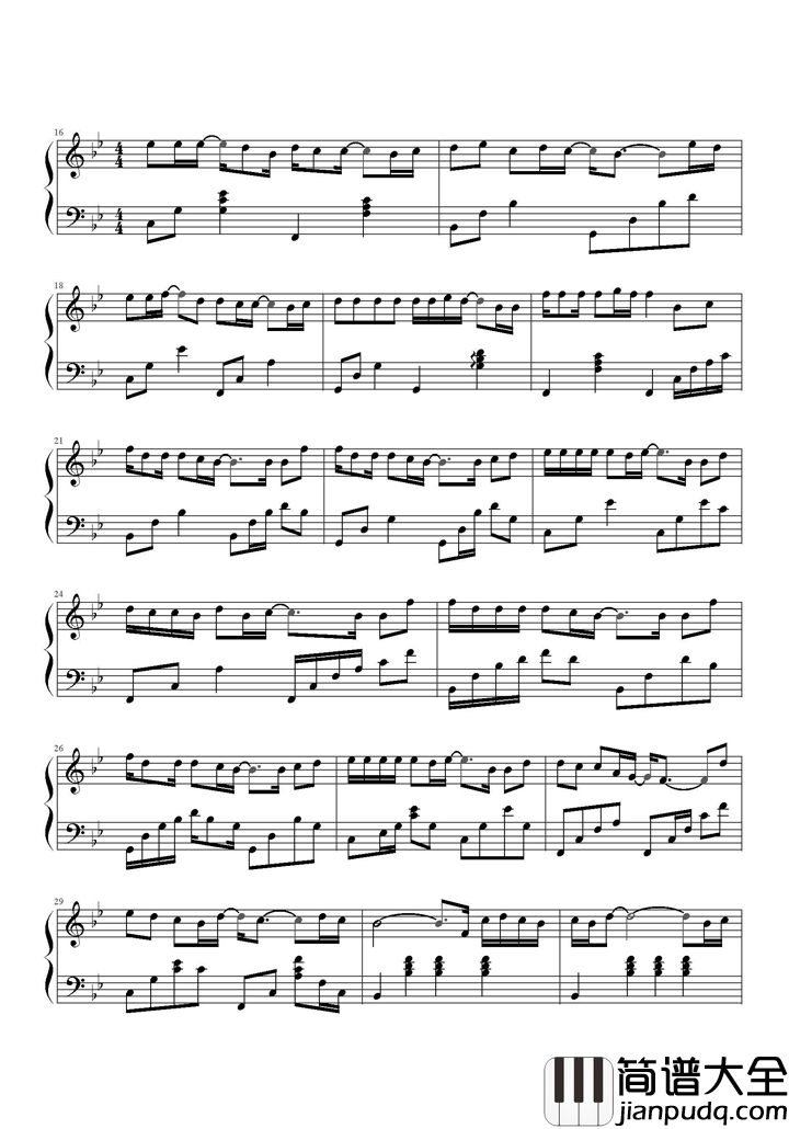 不浪漫罪名钢琴谱_王杰_我没说出一句美丽台词_是你心中一种缺陷定义