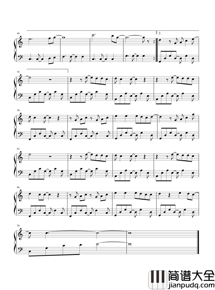 不息之河钢琴谱_tfboys_气势磅礴不可挡