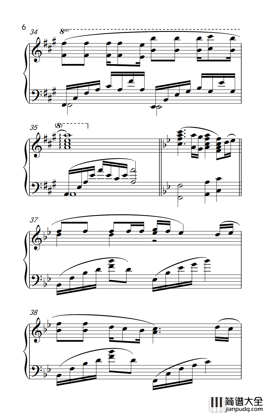 明天会更好钢琴谱_卓依婷_昨天挺好今天很好