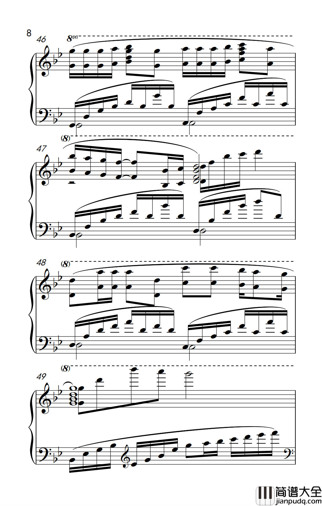 明天会更好钢琴谱_卓依婷_昨天挺好今天很好