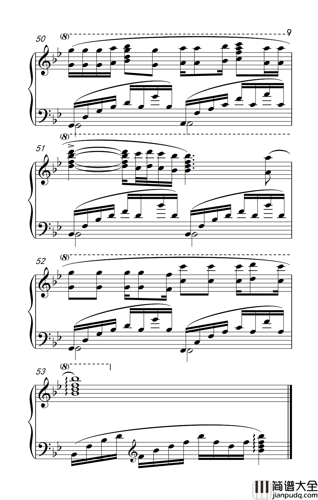 明天会更好钢琴谱_卓依婷_昨天挺好今天很好