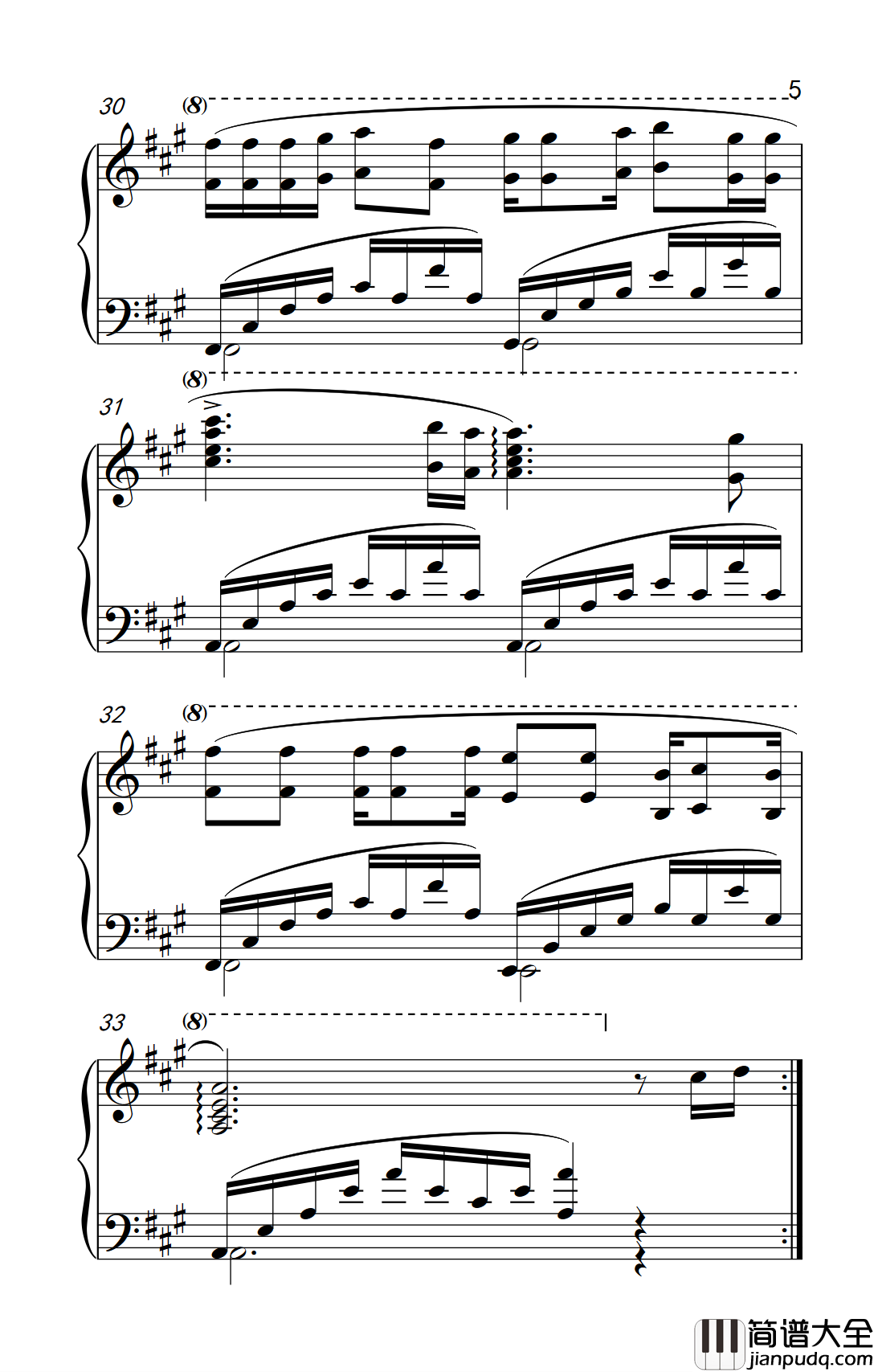 明天会更好钢琴谱_卓依婷_昨天挺好今天很好