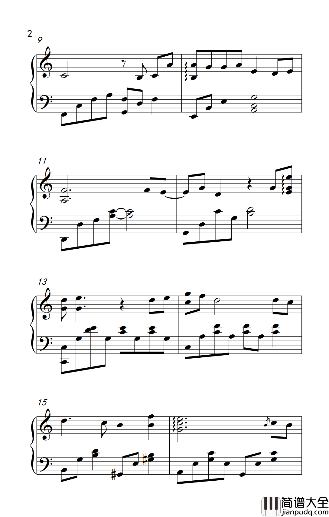 请跟我联络钢琴谱_李易峰_怦然心动陪你感动