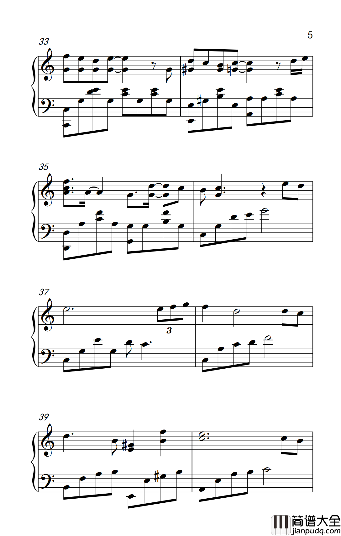 请跟我联络钢琴谱_李易峰_怦然心动陪你感动