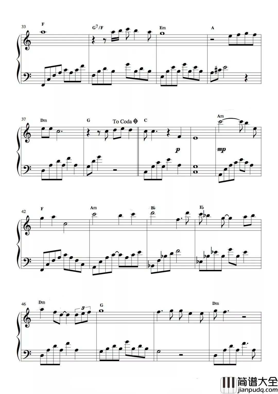 我们钢琴谱_陈奕迅_后来我们什么都有了_却没有了我们