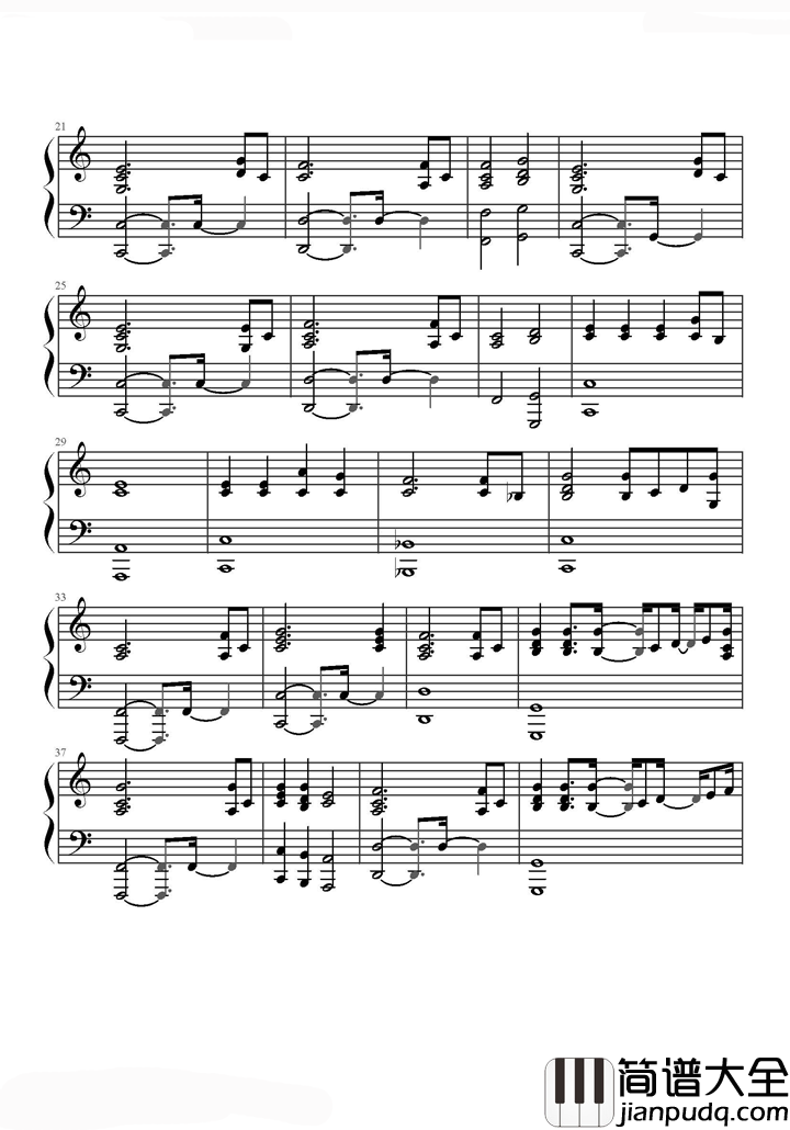 无法长大钢琴谱_赵雷_别要求太多_像时间一样洒脱